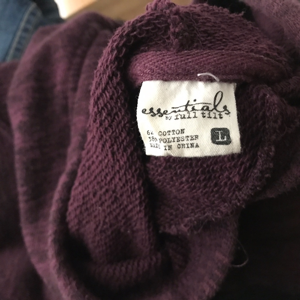 Maroon And Black Hoodie